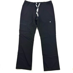 Figs Cairo Cargo Scrub Pants Black Size XL Medical Uniform